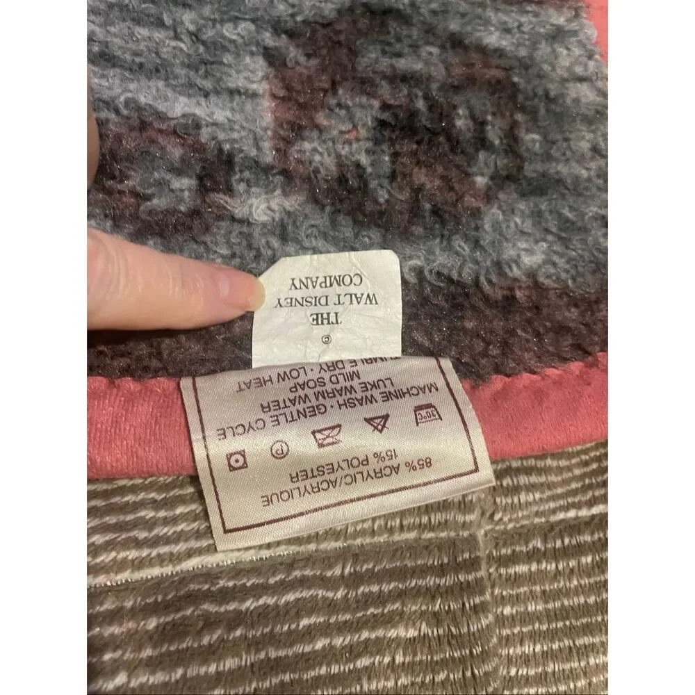 Vintage 1984 Walt Disney Co. Biederlack Baby Duck Nap  Cozy Thick Blanket Throw